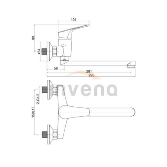 Baterie pentru cadă Gracja BC-20-001-S