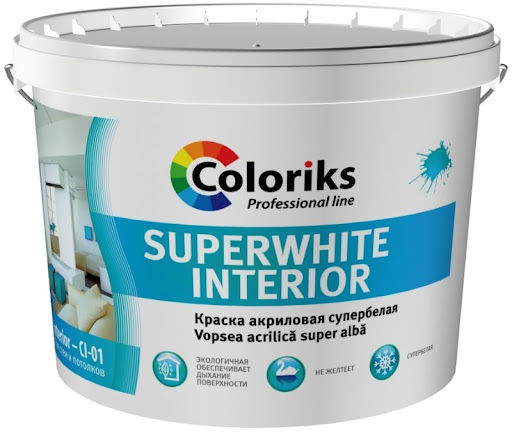 Vopsea Coloriks superwhite alba 1.4kg 