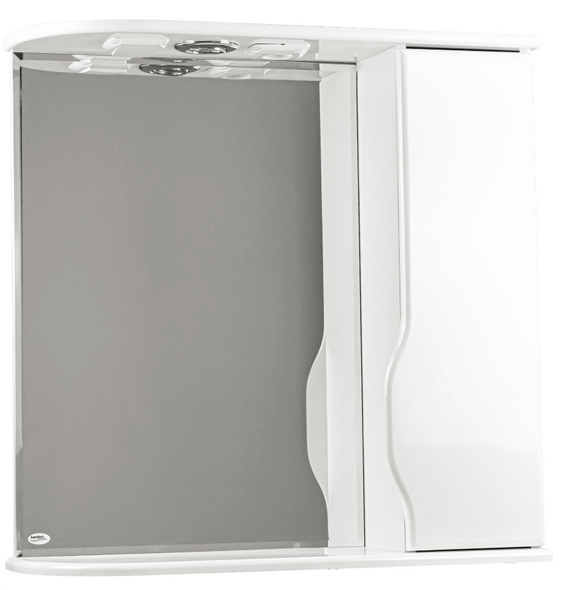 Шкаф с зеркалом Print 60 white 9779 