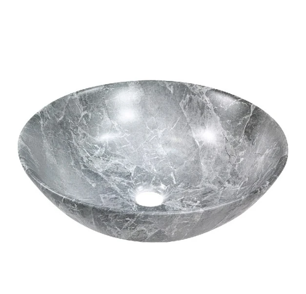Lavoar de blat Dokos 39.5cm gri mat CE-19-707-C efect mramor 