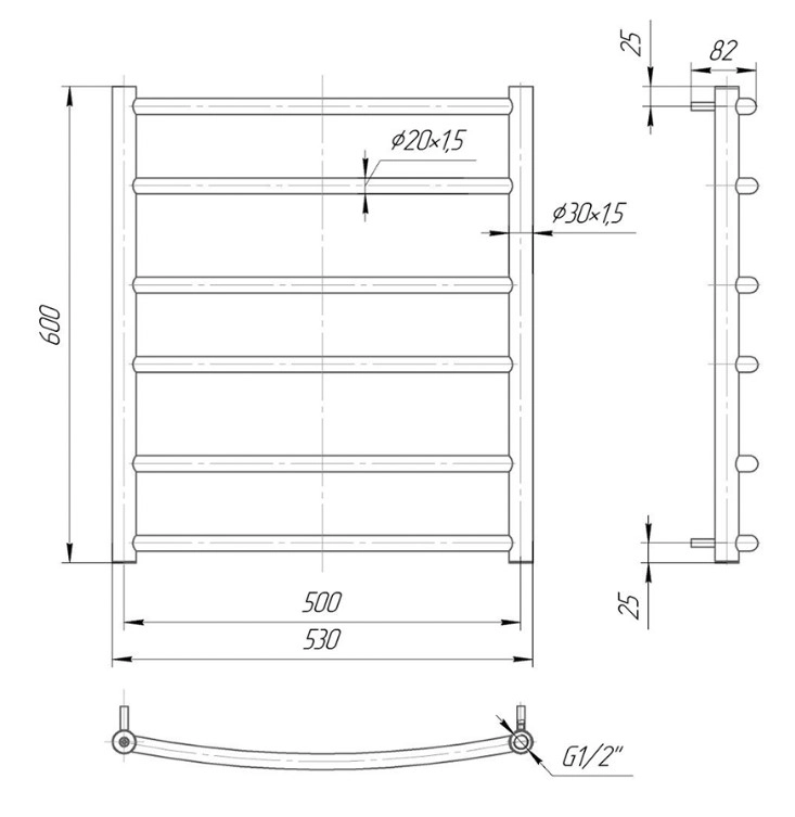 Полотенцесушитель Classica 6 