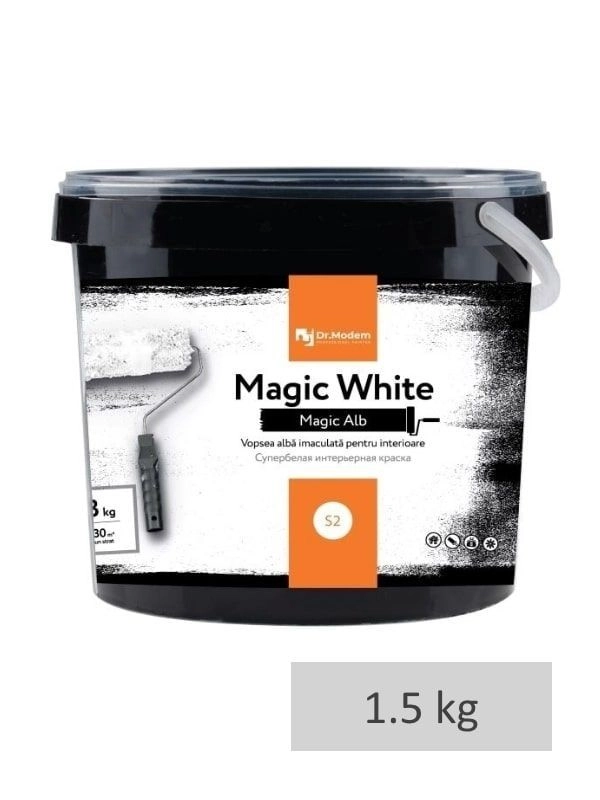 Vopsea Magic White super albă 1.5kg