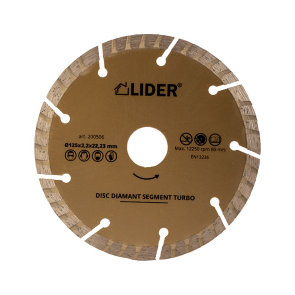 Диск алмазный по бетону segment turbo Lider 115мм 200505