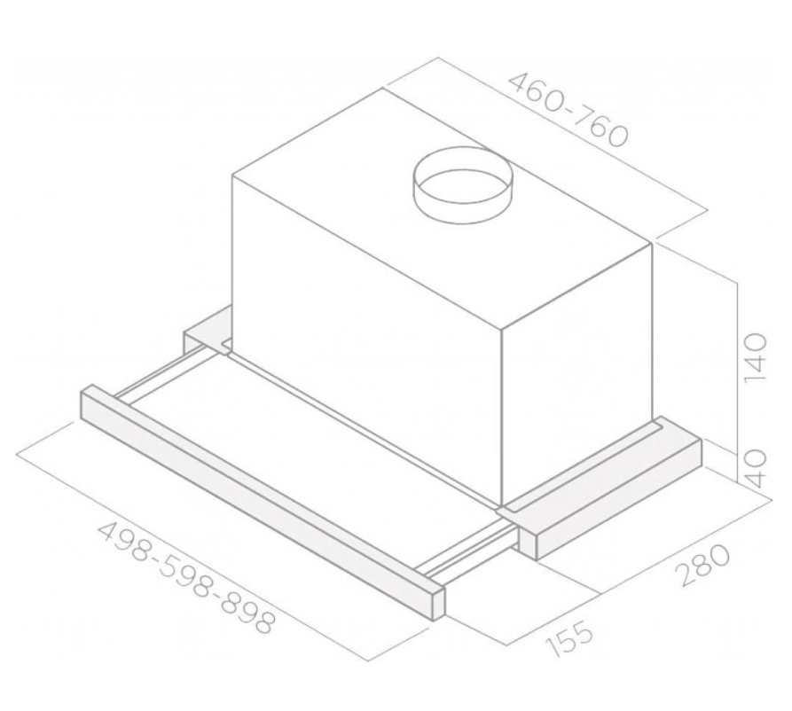 Hotă Elite 14 Lux 60 WH