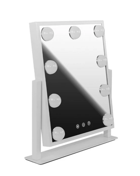 Настольное зеркало LED 25х37 см 9x1W белый