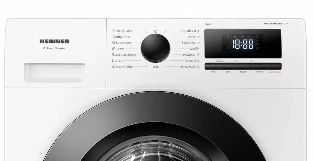 Стиральная машина  Heinner HWM-HME6012IVSMA+++ 