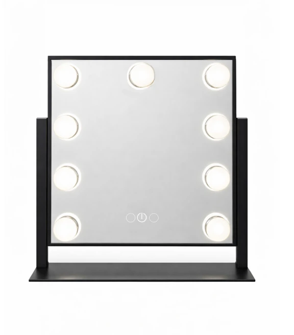 Настольное зеркало LED 25x37 см 9x1W черное