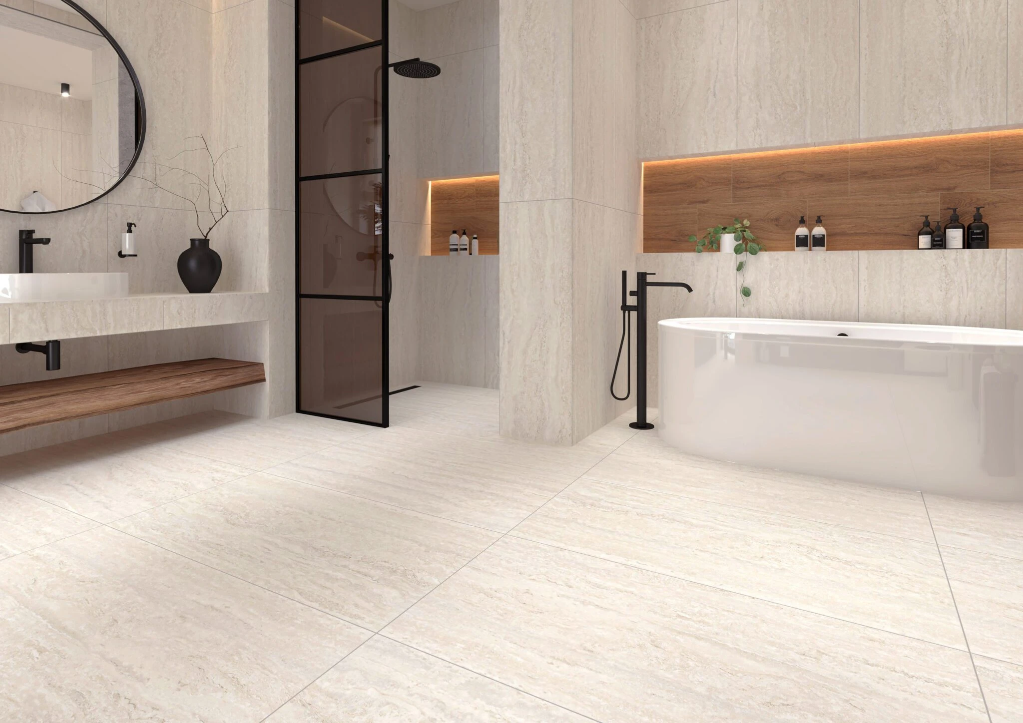 Gresie Izida Travertino 60x120 beige