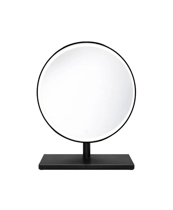 Настольное зеркало LED D60cm touch черное