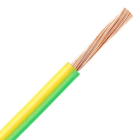 Кабель PEKTAS H07V-U F жёлтый/зелёный PVS