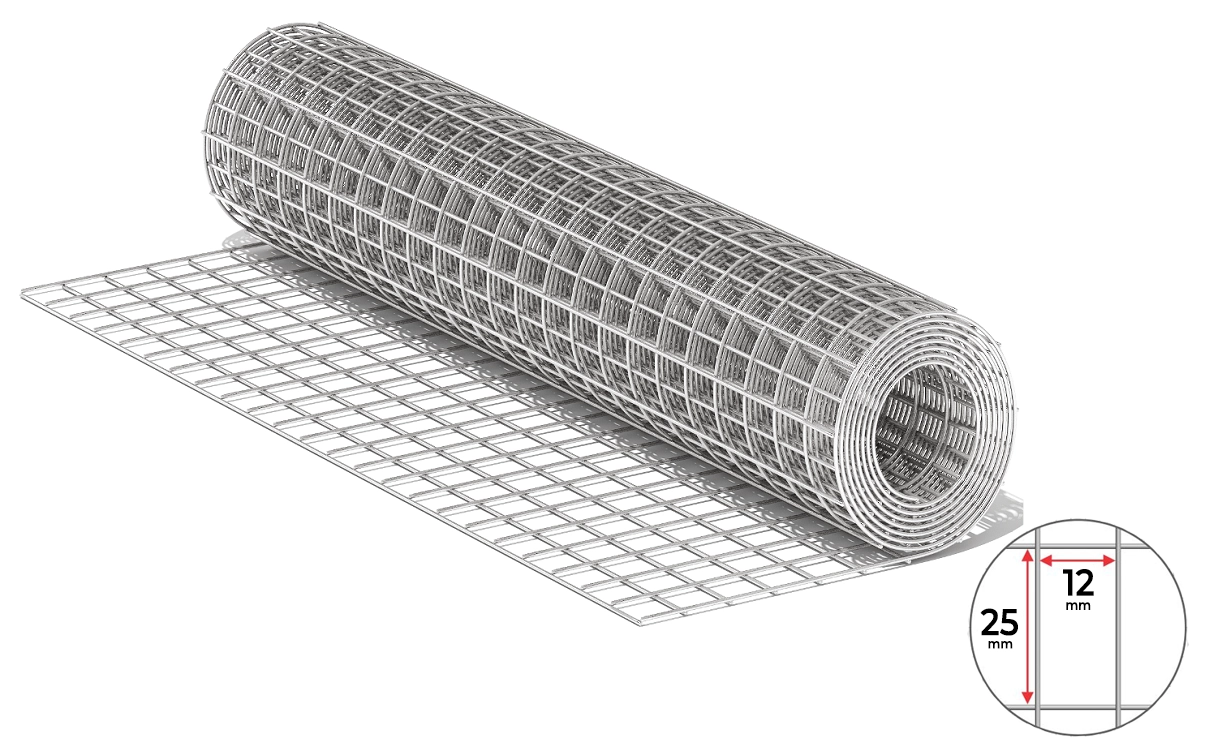 Plasă sudată zincată 12.7*25.4 D-1.4 H1