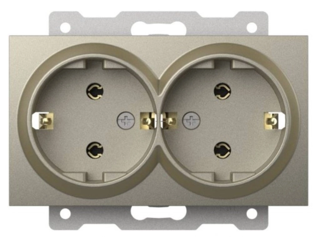 Розетка двойная Elbi Zena 609-011400-907