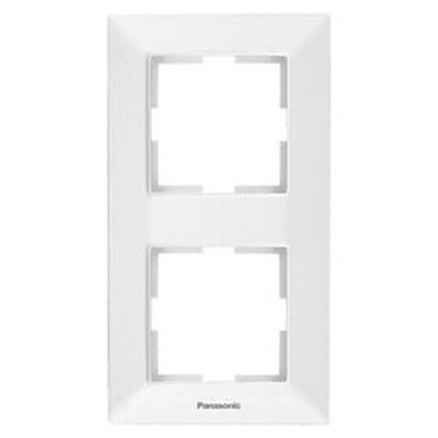 Рамка 2 места Arkedia Slim вертикальная alb 908122