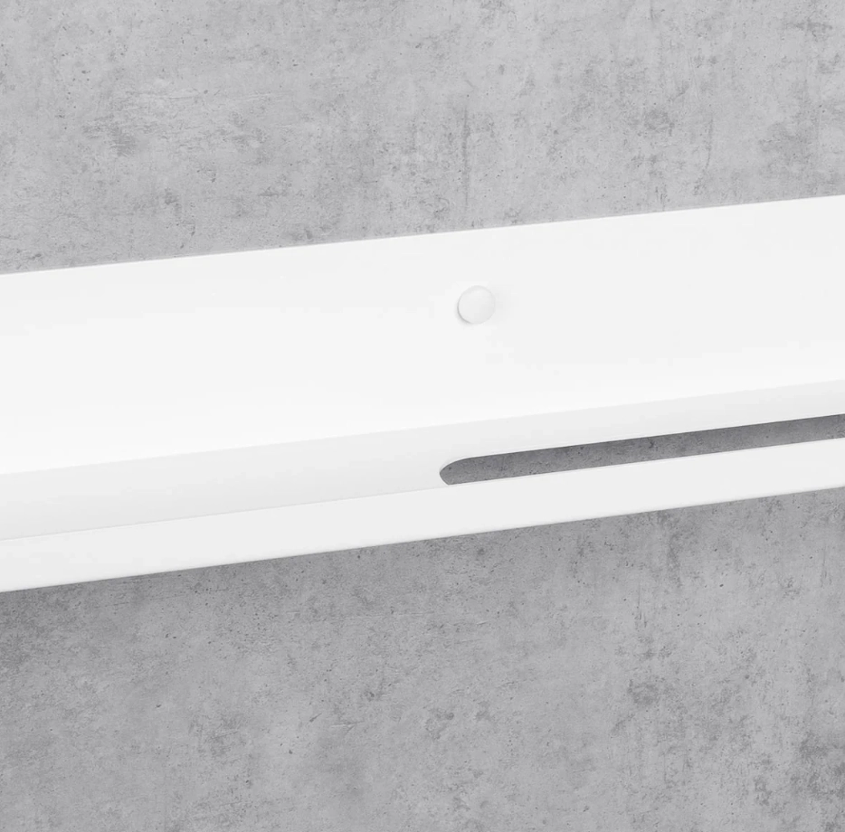 Вешалка для полотенец с полкой Daske Mirage TR/M-0720WL белый правый