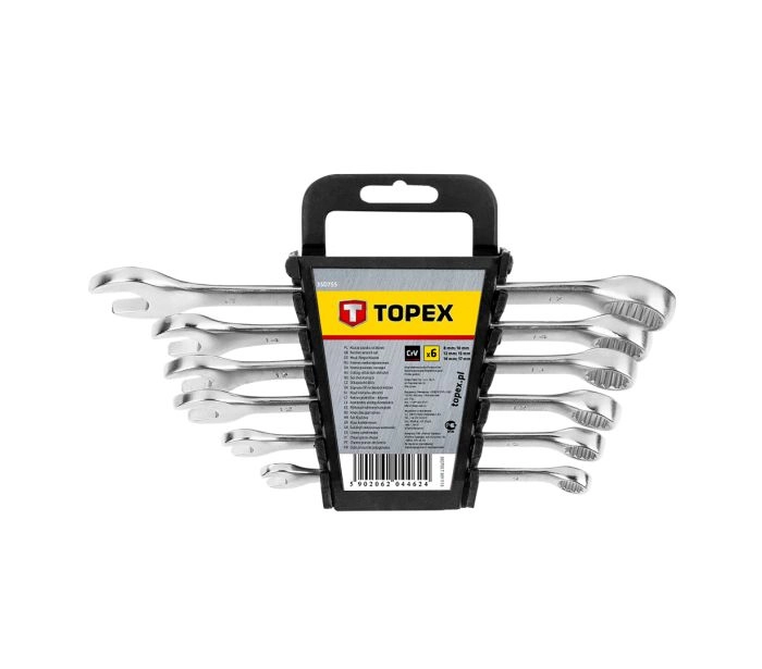 Cheie fixă cu cavitatea închisă set 6buc 35D755 8-17mm Topex 851