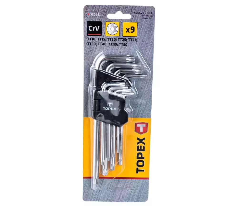 Набор пятигранных ключей Topex 9шт 35D961 4162