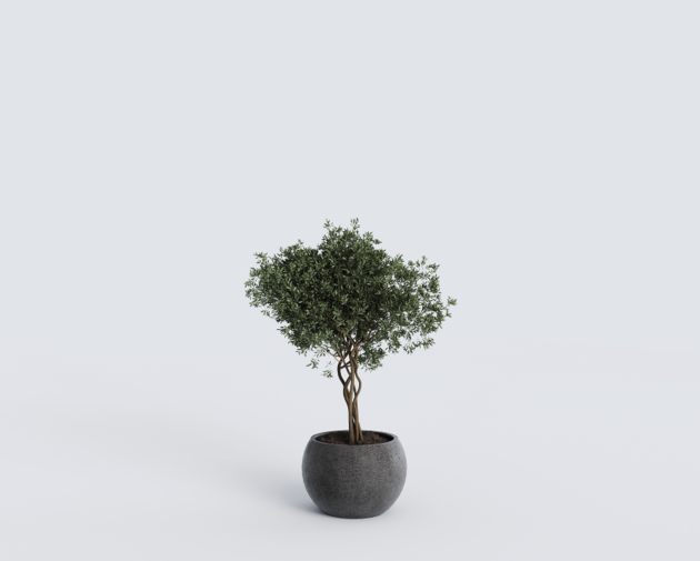 Горшок из бетона Luno D300мм grey-white