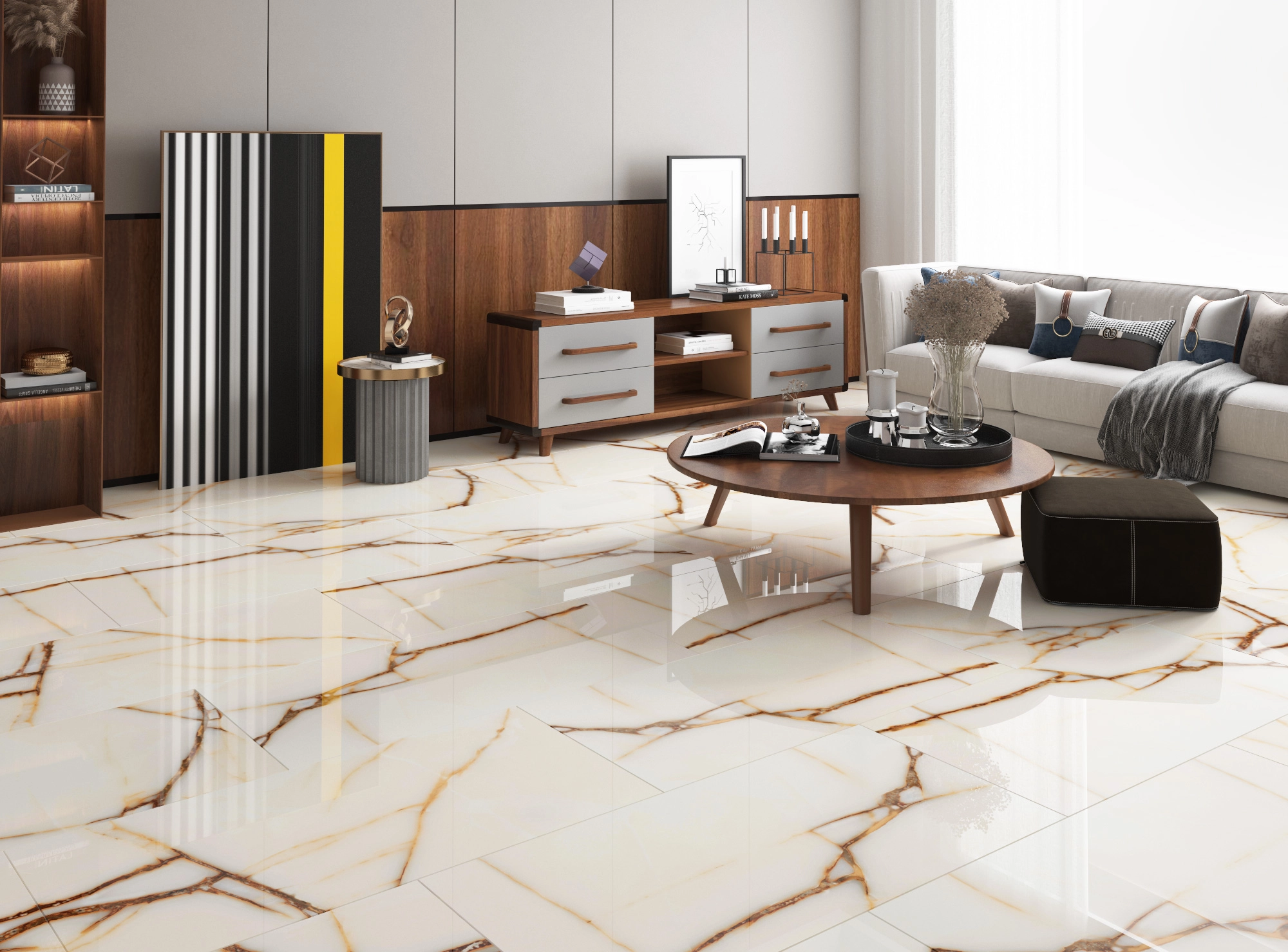 Gresie Sorel 60x120в Crema