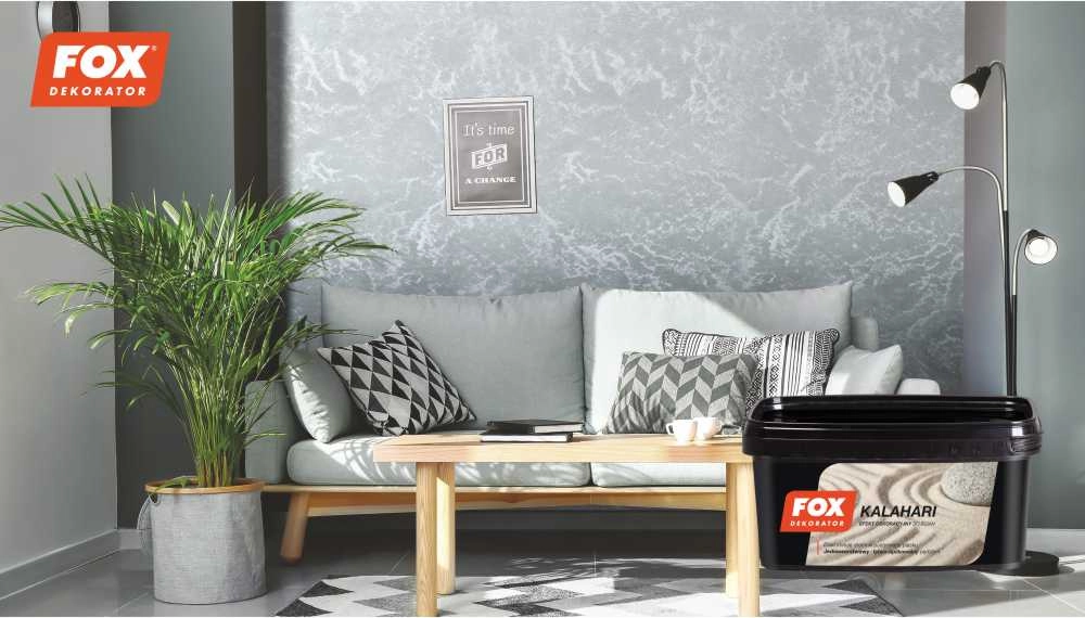 Vopsea structurată Fox Kalahari 1L 0001 sol