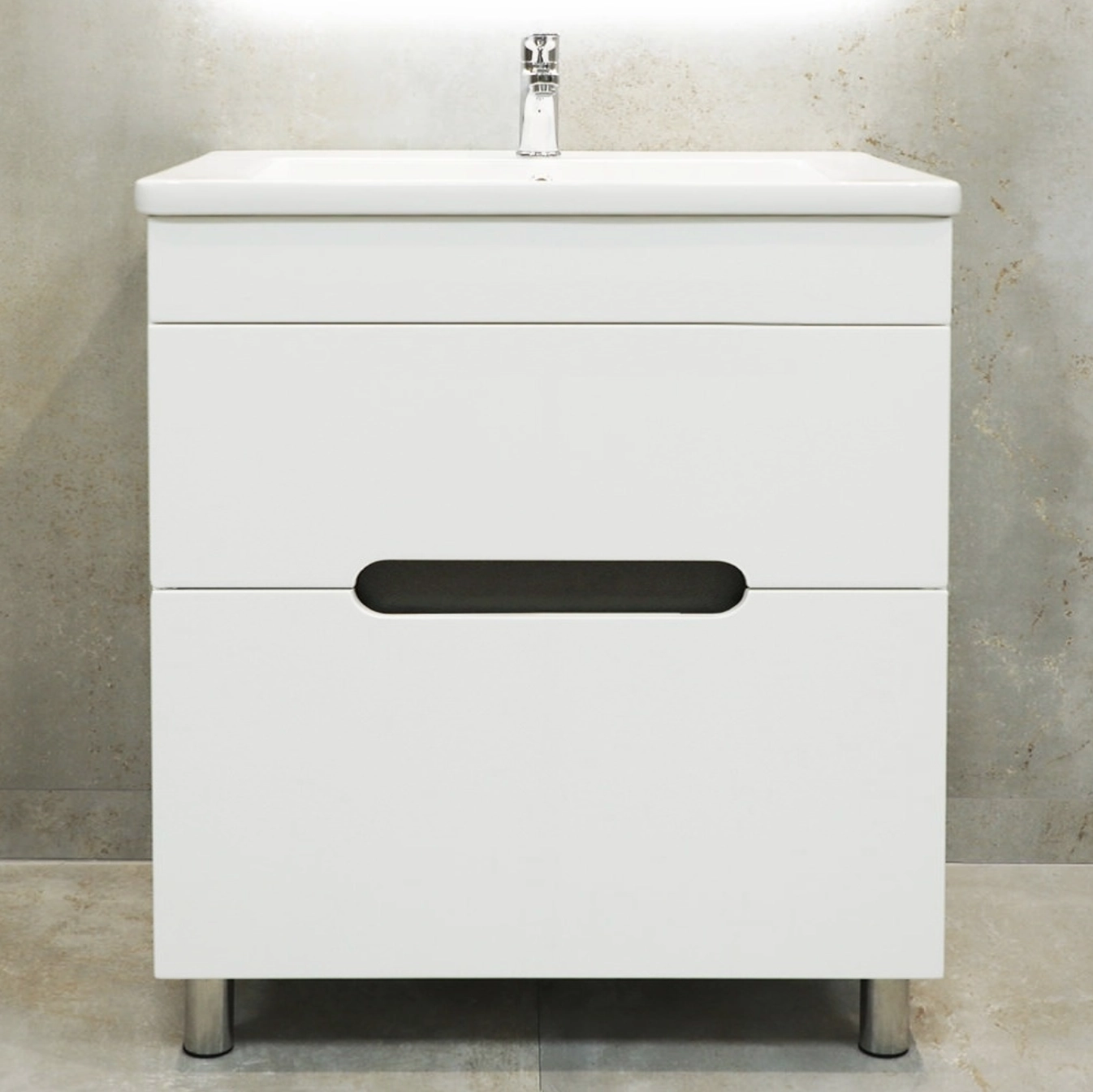 Dulap pentru lavoar Bayro Etna Duo 118763 + lavoar Moershu Allegro 60 100432 