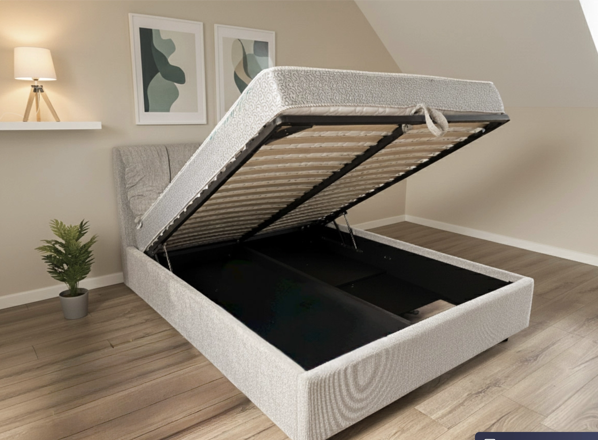 Кровать Adele Modern stofa Glow 15 160x200