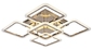 Люстра Rhombus/PL5 gold
