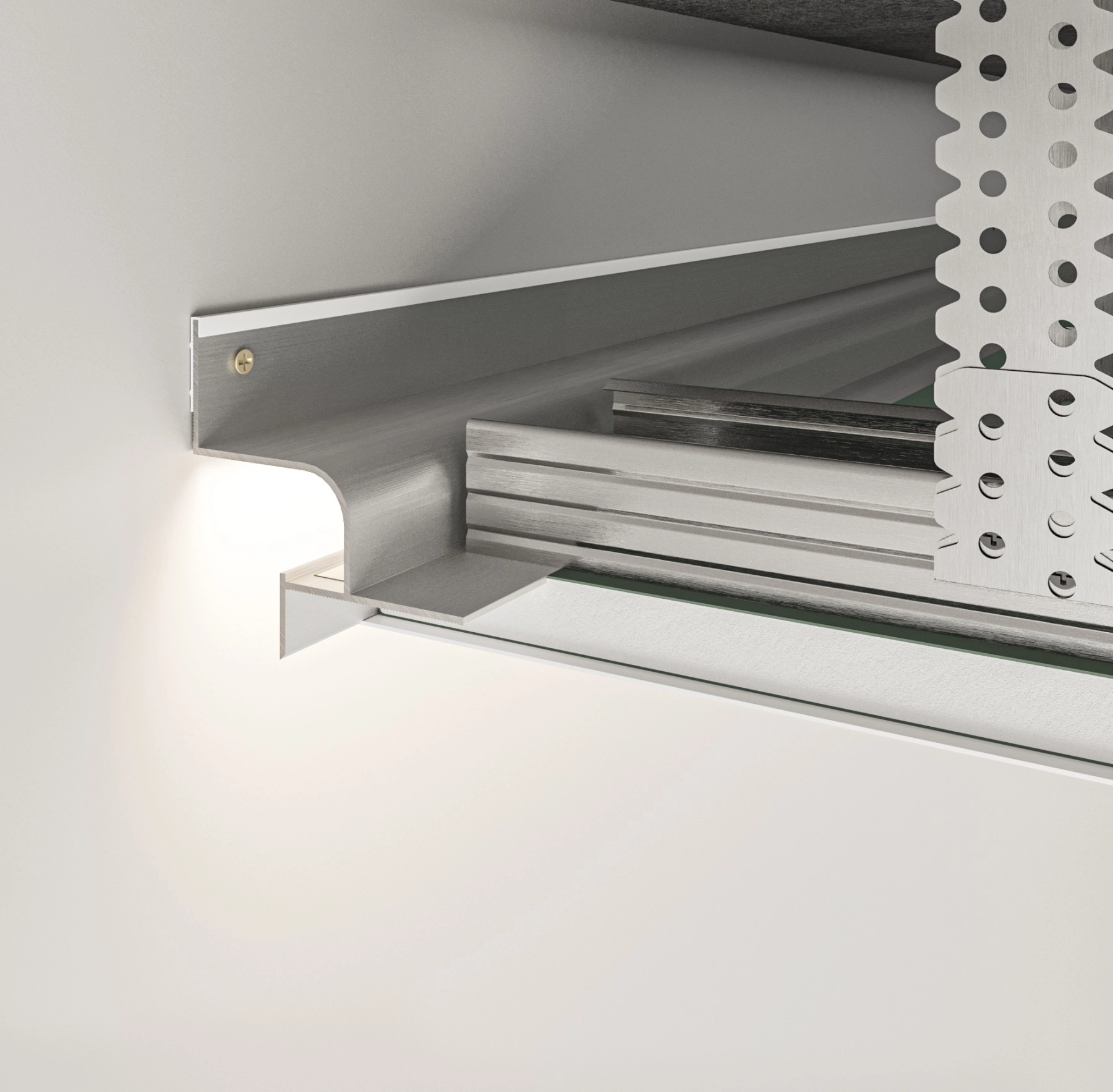 Профиль теневого шва AST201B PP 2500мм