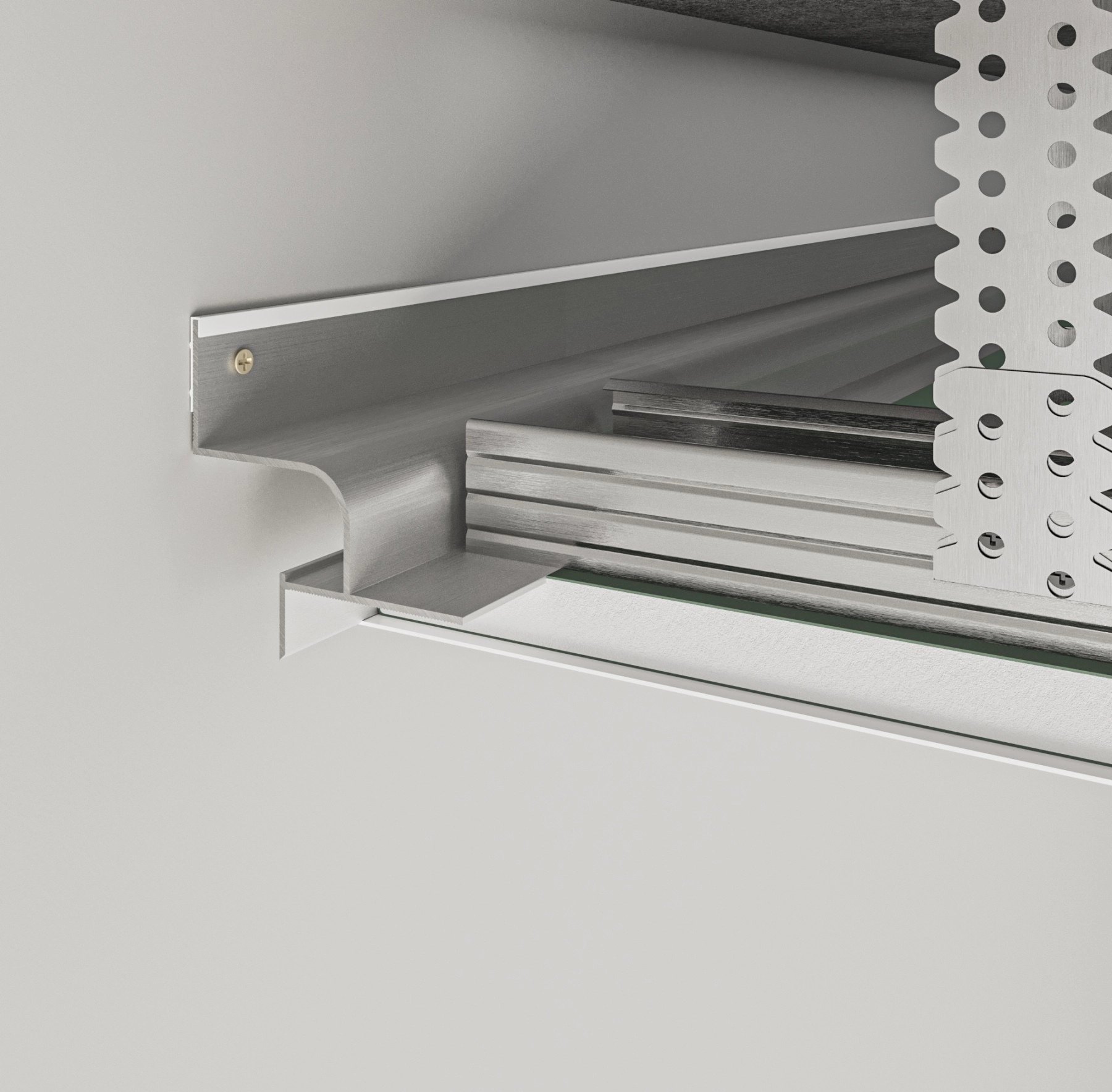 Профиль теневого шва AST201B PP 2500мм