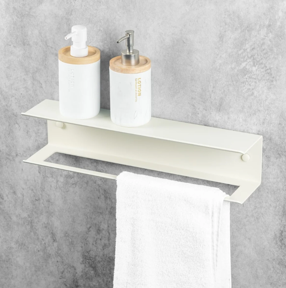 Вешалка для полотенец с полкой Daske Pody ADH TR/PY-2762J-A бежевый