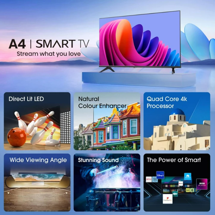 Televizor Hisense LED Smart 40A4N  40
