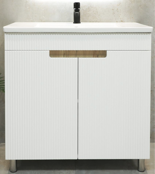 Шкаф под умывальник Bayro Positano Duo 123970 + умывальник Nomi Argo 700 120992 