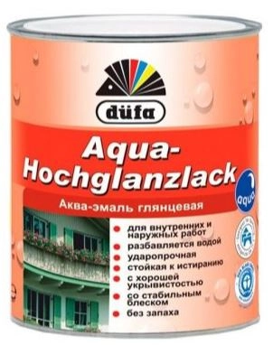 Эмаль акриловая Dufa Aqua Hochglanzlack 2.5 л 