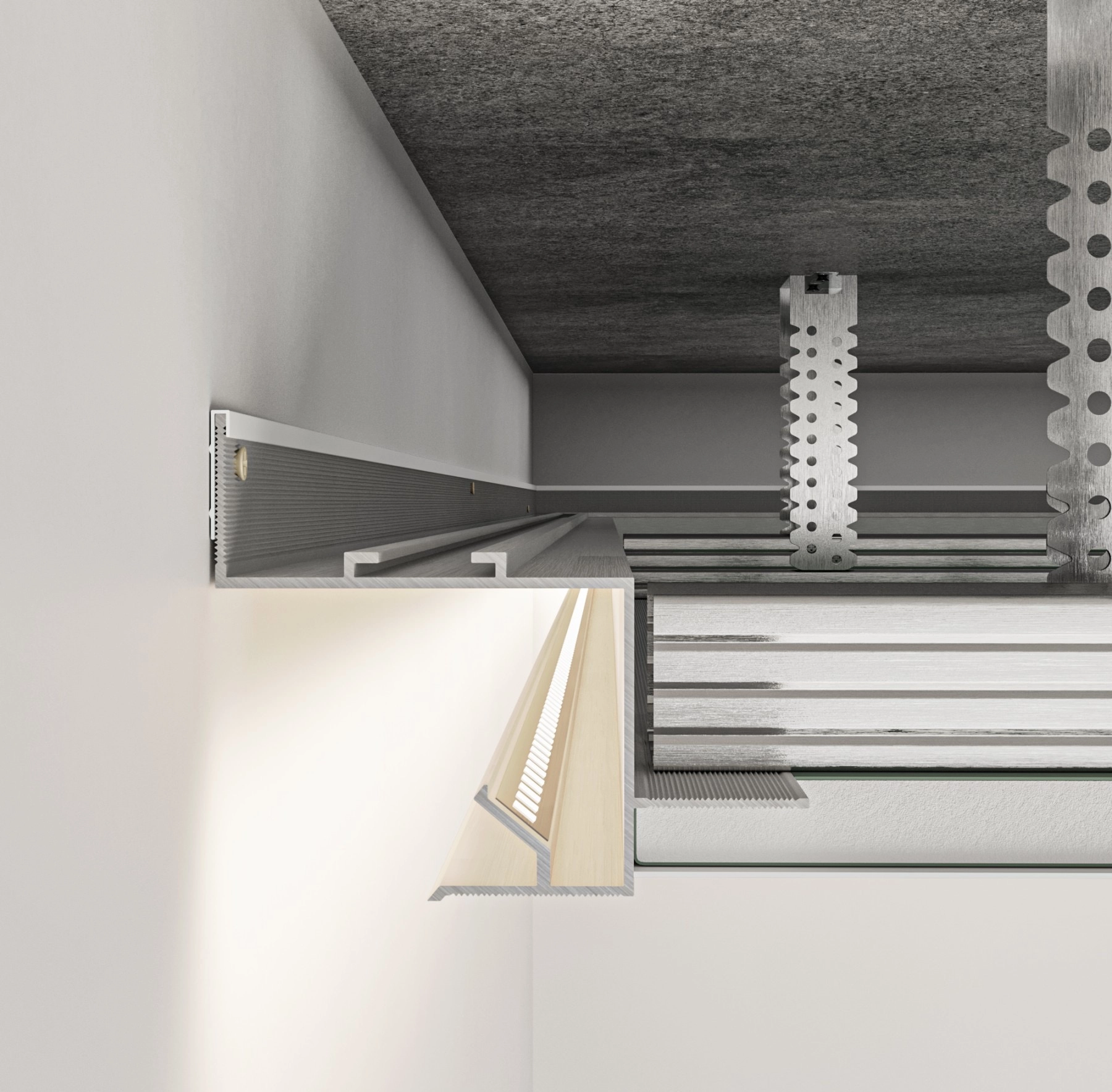 Профиль теневого шва AST30B PP 2500мм 