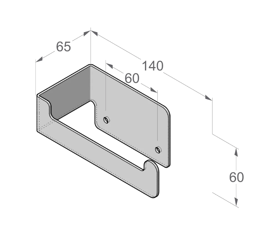 Держатель для туалетной бумаги Daske Zenda PH/Z-1864JR беж правый