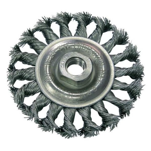 Плетеная проволочная щетка 125mm 7016026