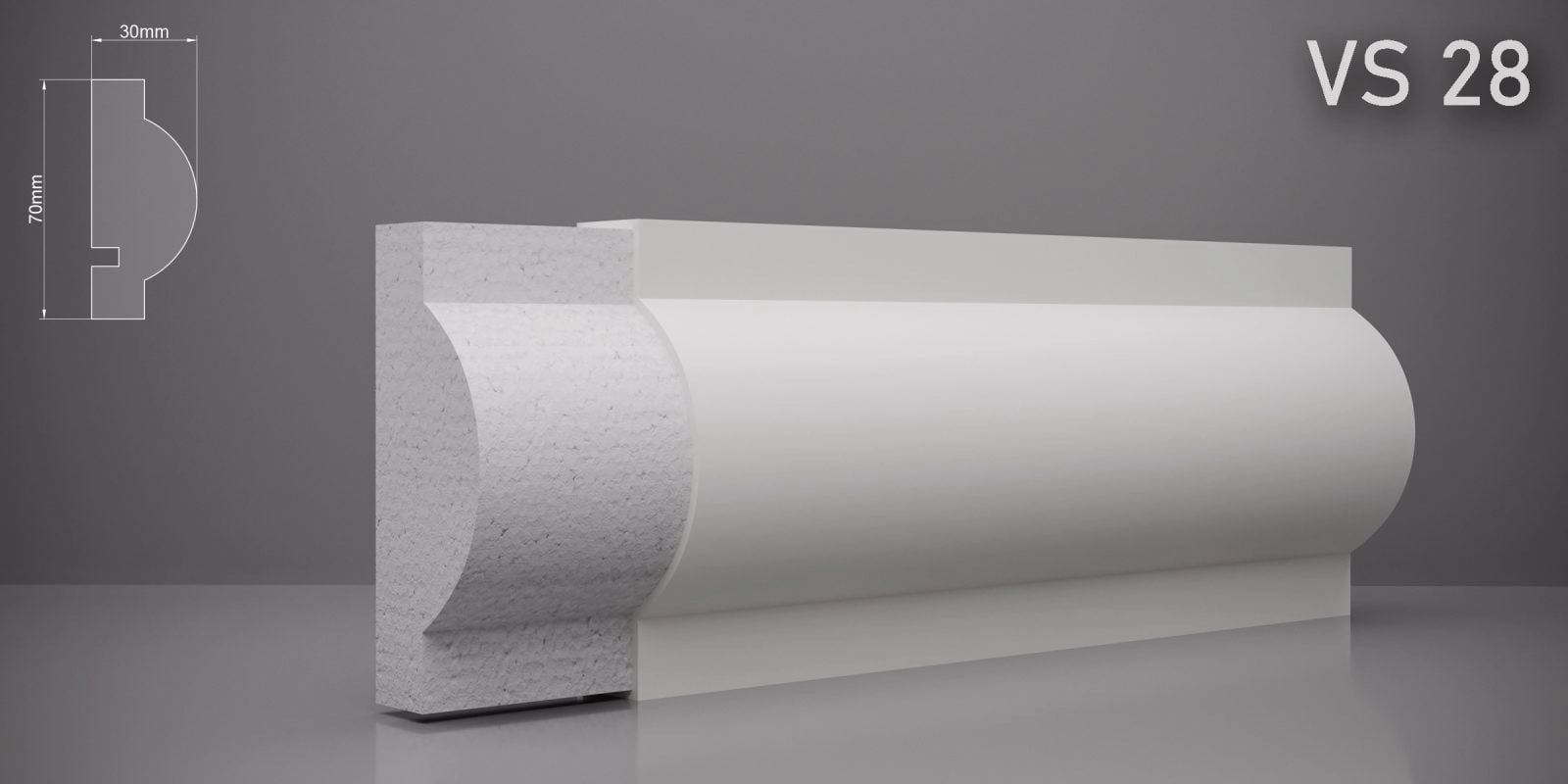 Декоративный пояс VS28 70x40мм