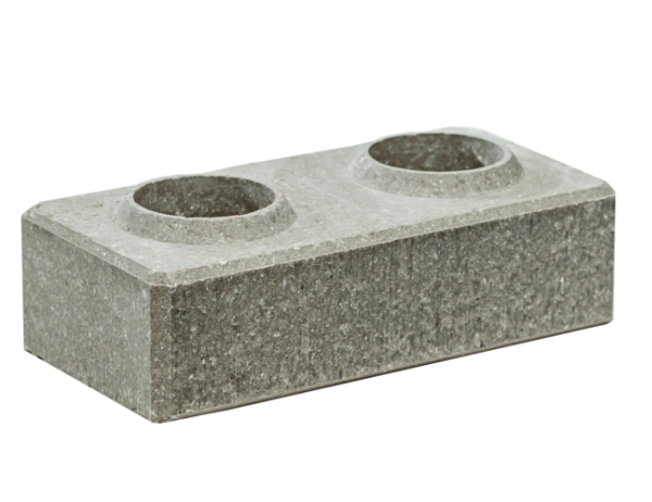 Cărărmidă LEGO gri 250x125x65