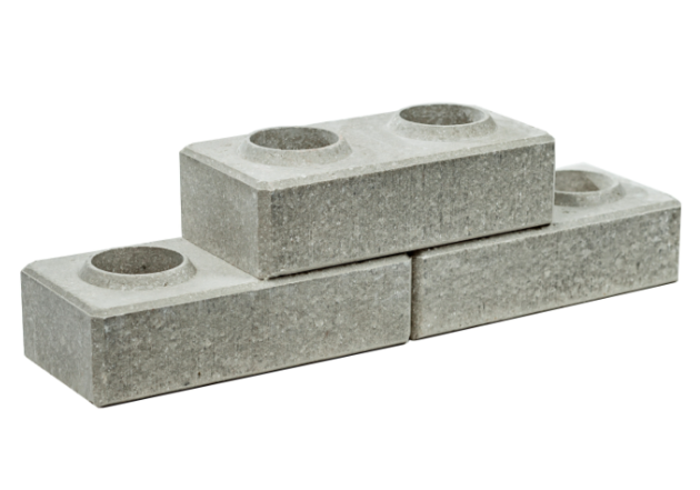Cărărmidă LEGO gri 250x125x65