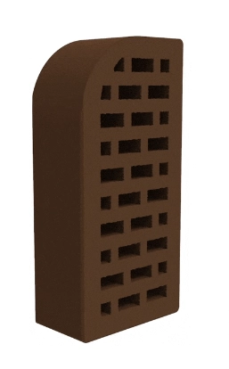 Кирпич пустотелый TM Евротон ИФ-5 коричневый