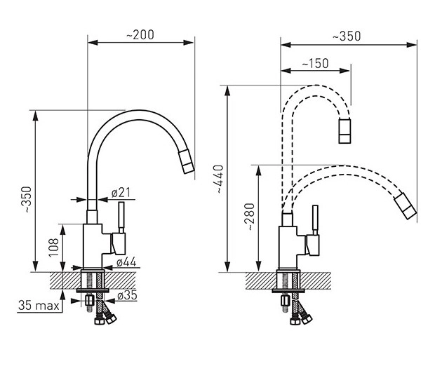 Смеситель Ferro Zumba BZA4S 54525