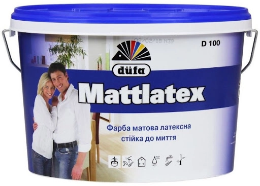 Краска водоэмульсионная Mattlatex latex 3.5кг Dufa