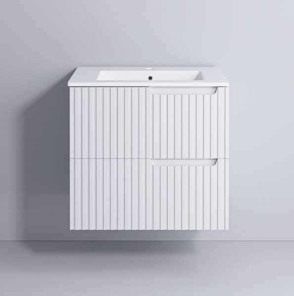 Шкаф подвесной под умывальник Supraten Bordo 60E white 1512161 