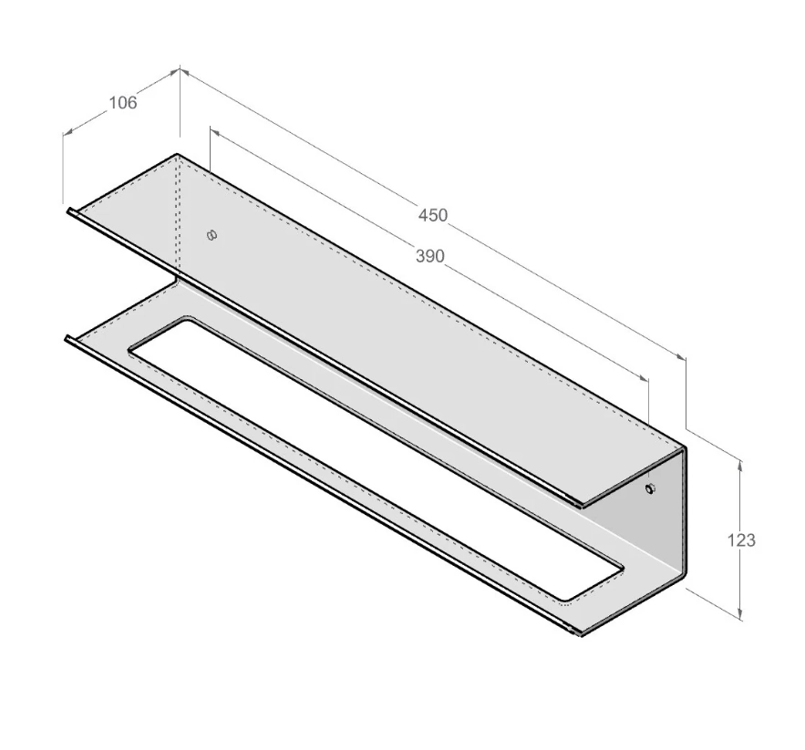 Вешалка для полотенец с полкой Daske Pody TR/PY-2755J бежевый