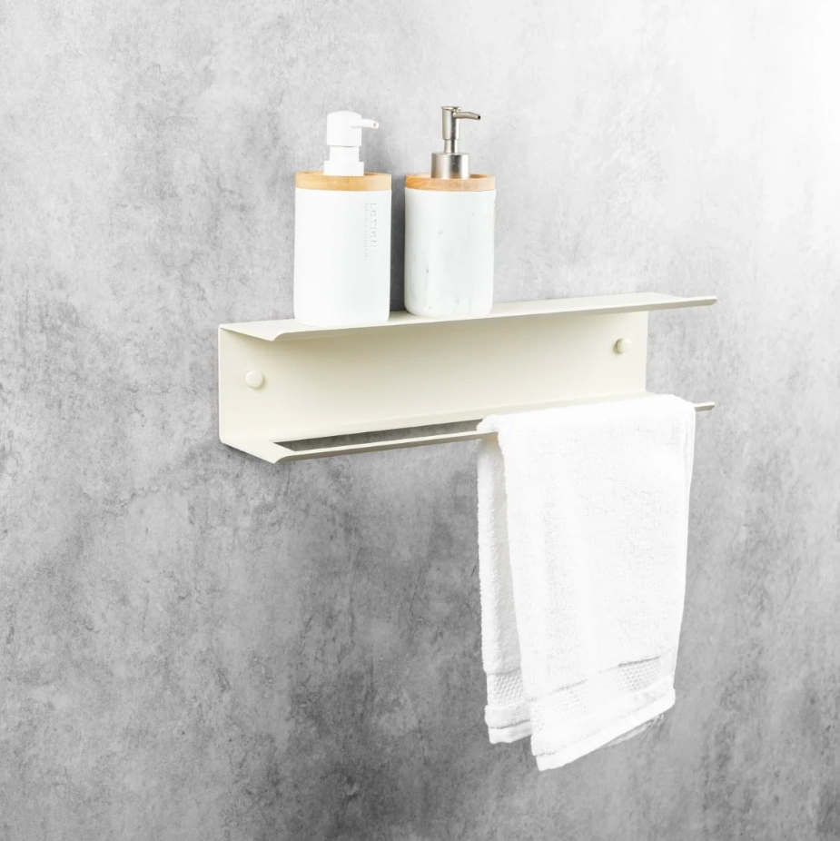 Вешалка для полотенец с полкой Daske Pody TR/PY-2755J бежевый