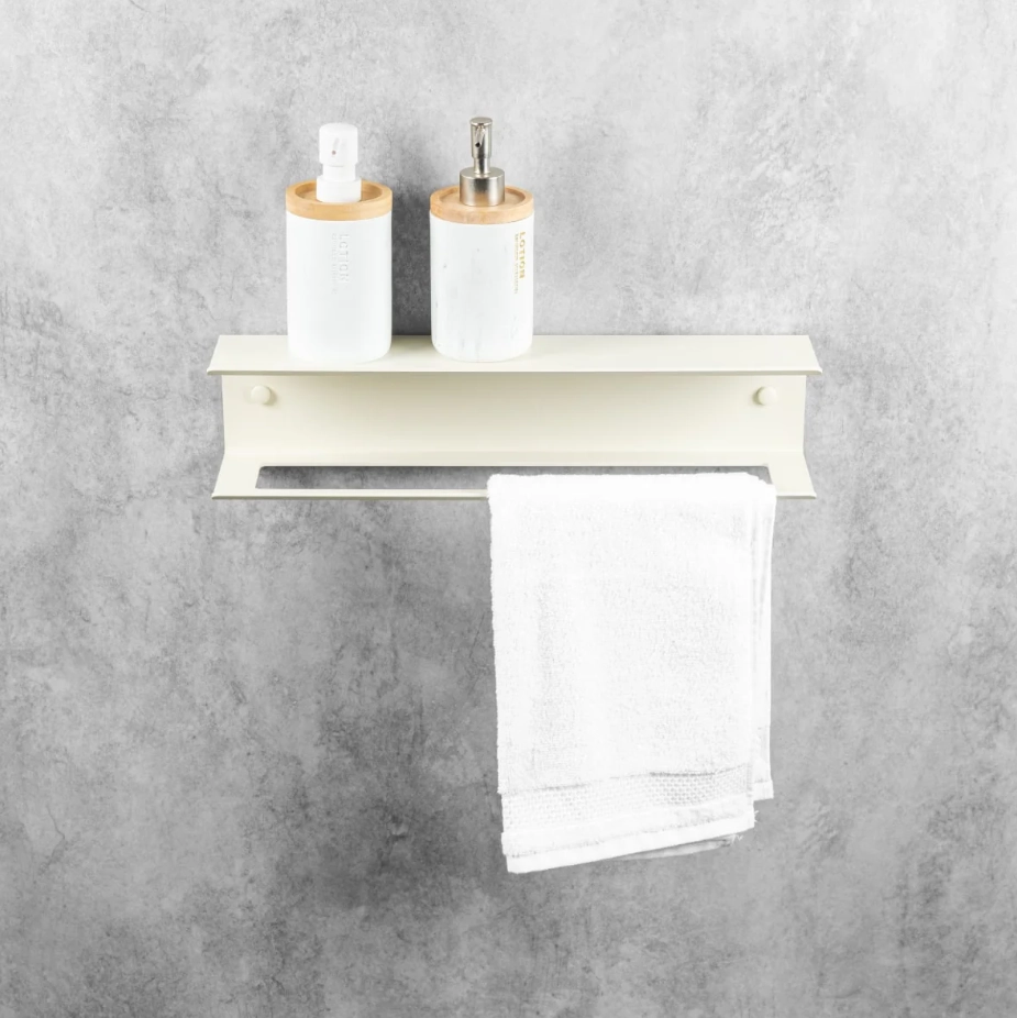 Вешалка для полотенец с полкой Daske Pody TR/PY-2755J бежевый