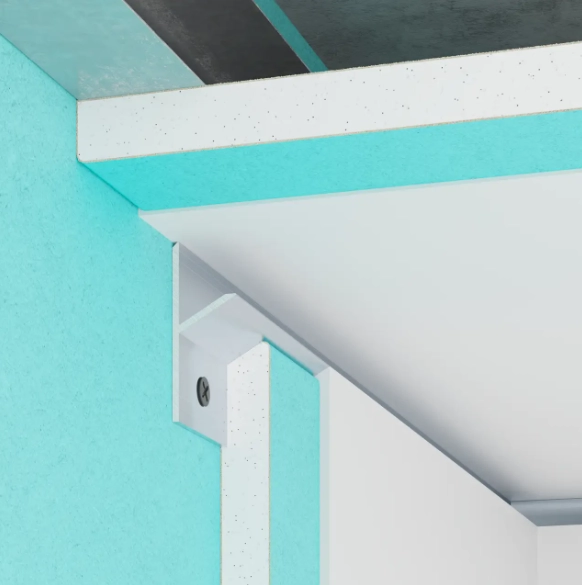 Алюминиевый профиль/ плинтус F2.10 10мм 3м