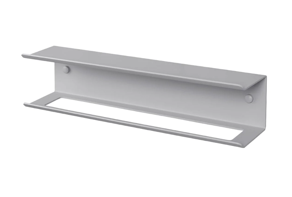 Вешалка для полотенец с полкой Daske Pody TR/PY-0645G серый