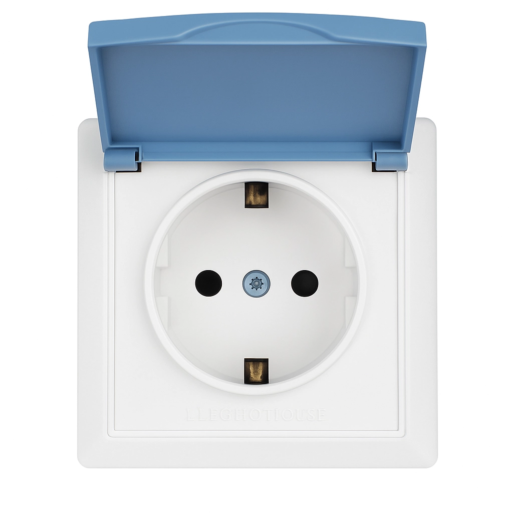 Розетка с крышкой IP44 Acura EH-2148