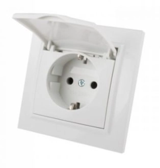 Розетка с крышкой IP44 ENZO EH-2116 