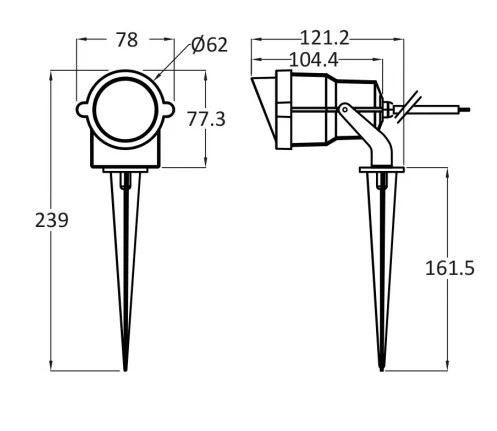 Светильник 9W 6500K 220V Braytron BT25-00132/91419